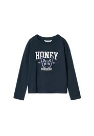 MANGO KIDS Maglietta 'HONEY'  navy / bianco / lilla