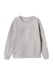 MANGO KIDS Felpa  grigio sfumato / bianco