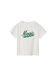 MANGO KIDS Maglietta 'MAGIC'  verde scuro / offwhite