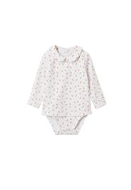 MANGO KIDS Tutina / body per bambino 'Normandi'  marrone / bianco