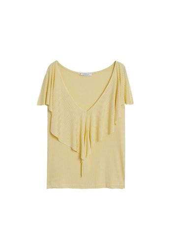 MANGO Top 'Marques'  giallo pastello