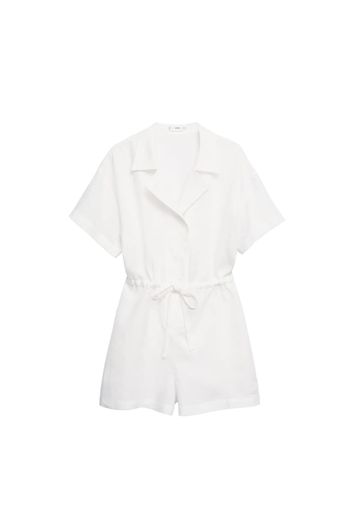 MANGO Tuta jumpsuit 'Glory'  bianco sfumato