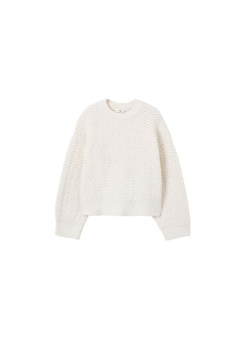 MANGO Pullover 'Arroz'  écru