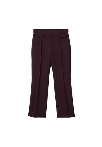 MANGO Pantaloni con piega frontale 'Jess'  borgogna