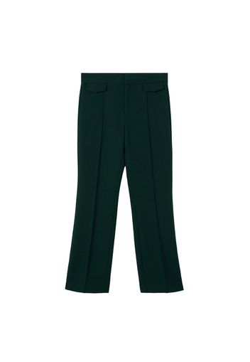 MANGO Pantaloni con piega frontale 'Jess'  verde scuro