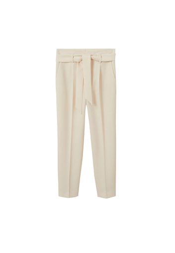 MANGO Pantaloni con piega frontale 'MANUELA'  crema