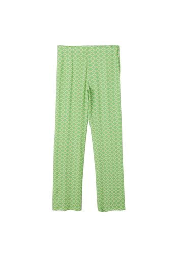 MANGO Pantaloni  verde pastello / beige