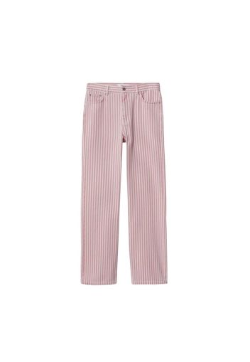 MANGO Pantaloni 'Abby'  rosa / bianco