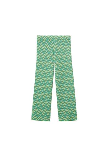 MANGO Pantaloni  verde / verde pastello / blu chiaro