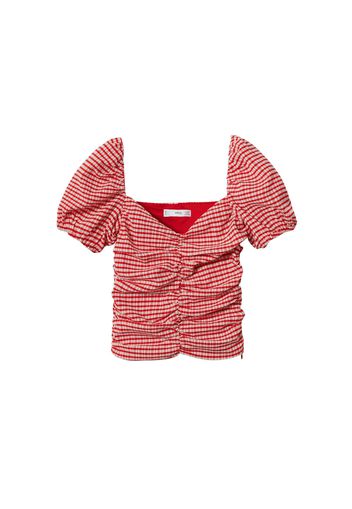MANGO Camicia da donna 'GIGI'  rosso / rosso pastello / bianco