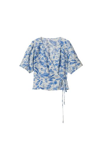 MANGO Camicia da donna 'CUQUI'  blu / offwhite