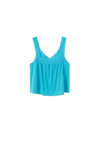 MANGO Top 'MILEY'  azzurro