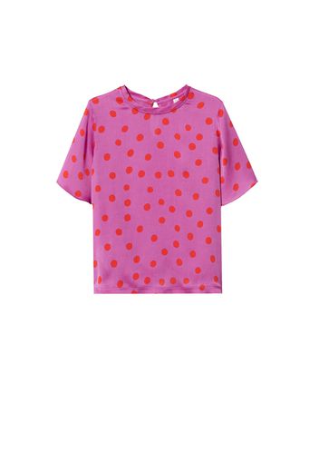 MANGO Camicia da donna 'Nice'  fucsia / rosso chiaro