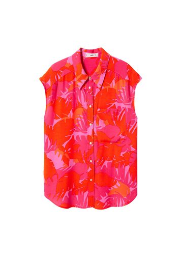 MANGO Camicia da donna 'POEMS'  rosa / rosso