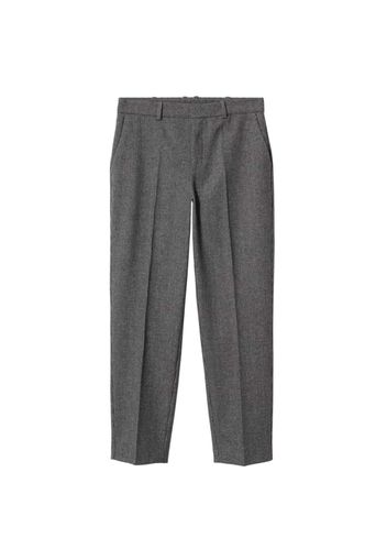 MANGO Pantaloni con piega frontale 'Anna'  grigio scuro / grigio chiaro