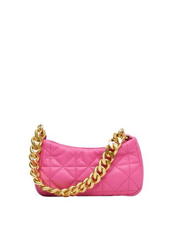 MANGO Borsa a spalla 'Chess'  giallo oro / fucsia