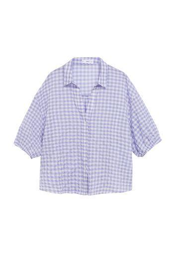 MANGO Camicia da donna 'Vichy'  malva / bianco