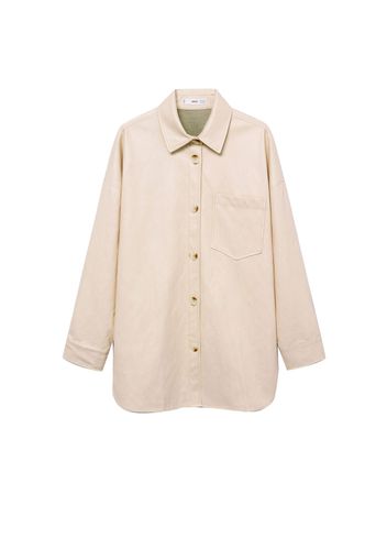 MANGO Camicia da donna 'CAMISA TRAVELER'  beige chiaro