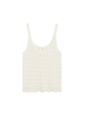 MANGO Top in maglia 'RILESTO'  bianco naturale