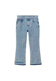 MANGO Jeans 'Daisy'  blu chiaro / bianco / verde / rosa