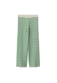 MANGO Pantaloni 'Wava'  verde / beige / lilla