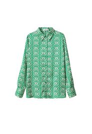 MANGO Camicia da donna 'IVANKA'  verde / offwhite