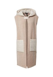 Marc Cain Gilet  sabbia / talpa / grigio chiaro