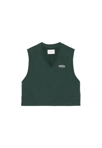 Marc O'Polo DENIM Felpa  verde scuro / bianco