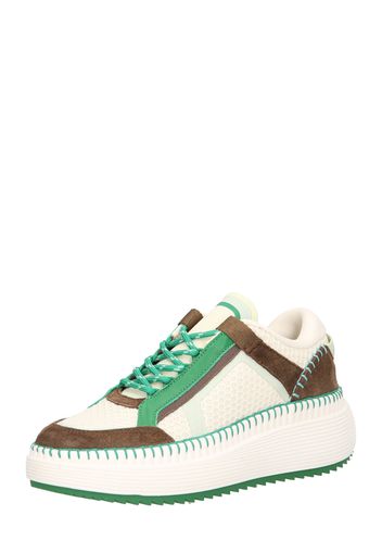 Marc O'Polo Sneaker bassa  cioccolato / verde erba / bianco