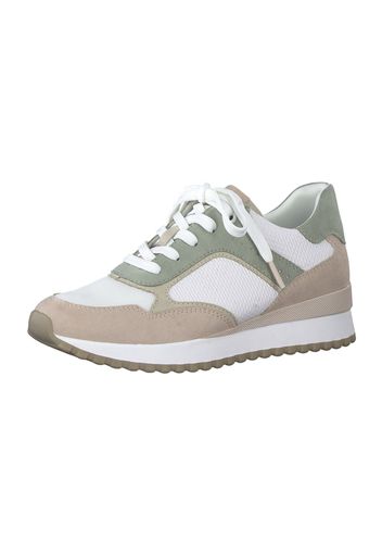 MARCO TOZZI Sneaker bassa  beige scuro / verde chiaro / cipria / bianco