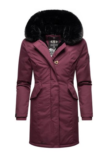 MARIKOO Cappotto invernale 'Karambaa'  nero / rosso vino