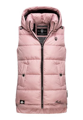 MARIKOO Gilet 'Zarinaa'  rosa / nero