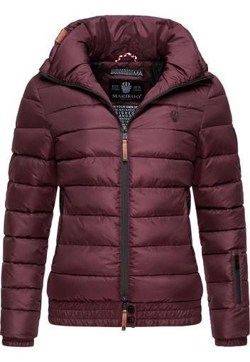 MARIKOO Giacca invernale 'Poison'  bordeaux / nero / bianco