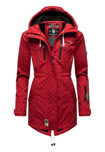 MARIKOO Cappotto funzionale 'Zimtzicke'  rosso rubino / nero / bianco