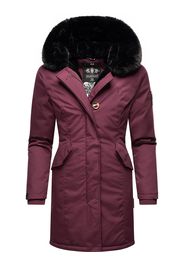 MARIKOO Cappotto invernale 'Karambaa'  nero / rosso vino