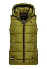 MARIKOO Gilet 'Zarinaa'  oliva / bianco / nero