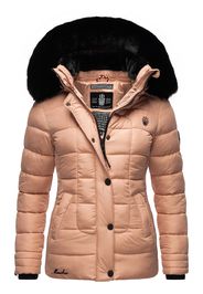 MARIKOO Cappotto invernale 'Qesraa'  rosa antico / nero