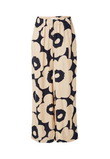 Marimekko Pantaloni 'Solja'  beige / blu scuro