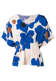 Marimekko Camicia da donna 'Agda Liito'  blu scuro / marrone / nero / offwhite