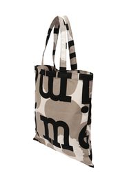 Marimekko Shopper 'Huopakeltano Unikko'  stucco / camoscio / nero