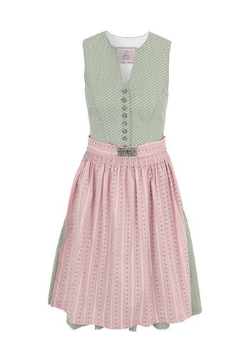 MARJO Dirndl 'Selene'  menta / bianco / rosa