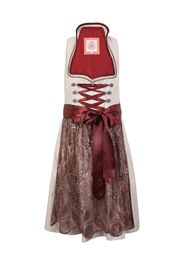 MARJO Dirndl 'Uta'  cipria / bordeaux