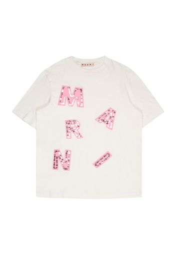 Marni Maglietta  rosa / bianco