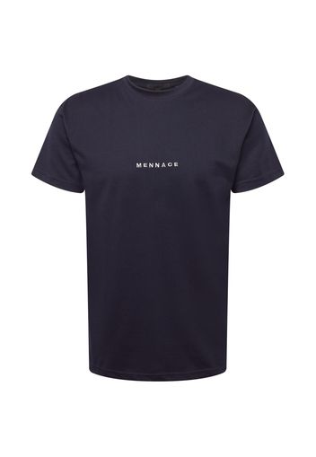 Mennace Maglietta  navy / bianco