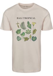Merchcode Maglietta 'Bali Tropical'  rosa pastello / nero / giada / verde chiaro