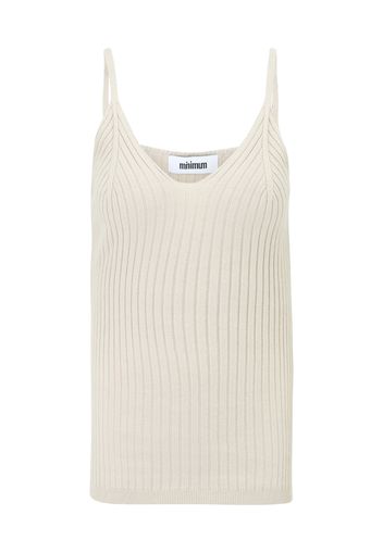 minimum Top in maglia 'TAPPI'  beige