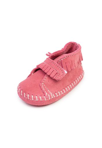 Minnetonka Stivale 'Front Strap'  rosa