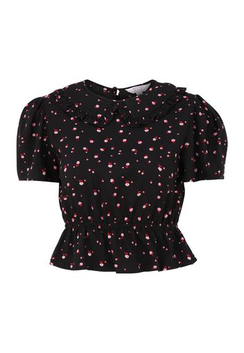 Miss Selfridge Petite Camicia da donna  nero / rosa chiaro / bianco / rosso