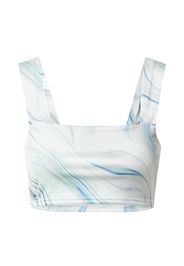 Miss Selfridge Top  bianco / blu / blu ciano