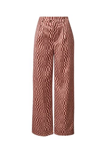 Missguided Pantaloni con pieghe  marrone / rosa